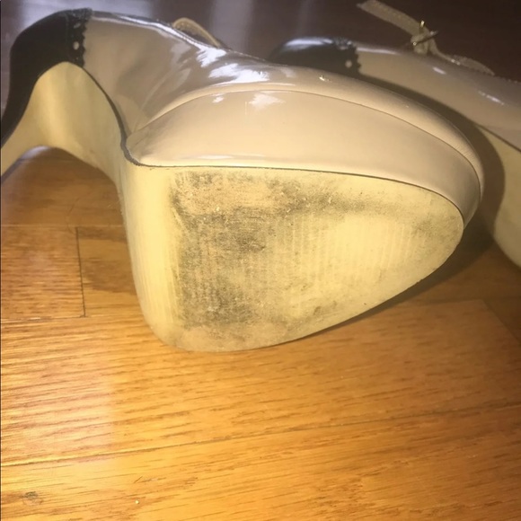 Bakers Colorblock Tan & Black High Platform Heels - Picture 4 of 8